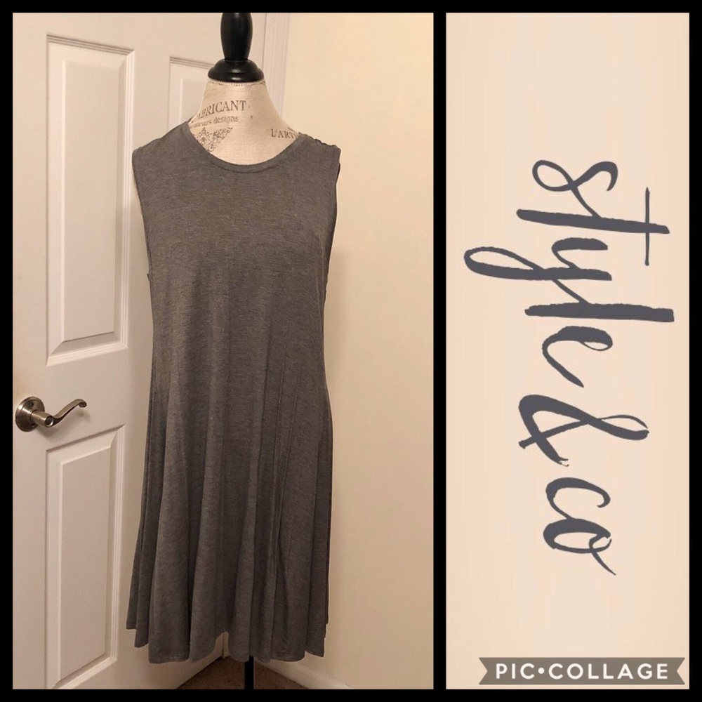 Style & Co Grey Dress XXL NWT